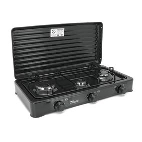 Газова плита Zilan ZLN0032, 3 комфорки, Black
