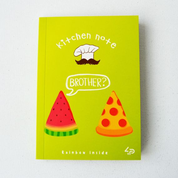 Блокнот 4Profi "Artbook Rainbow " Kitchen Note"  pizza 48 арк. формат А6 901241