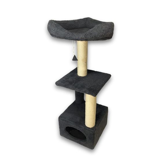 Дряпка Природа Д23 для котів з будиночком 36x36x115 см | Зображення 1