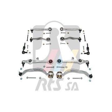 Комплект рычагов передней подвески Audi A4/A6 / VW Passat 94-05 (толстый палец без стоек стаб.), RTS,