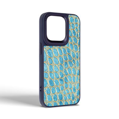 Чехол для мобильного телефона Harder Crocosaur Apple iPhone 15 Pro Blue (ARM76706) | Зображення 1