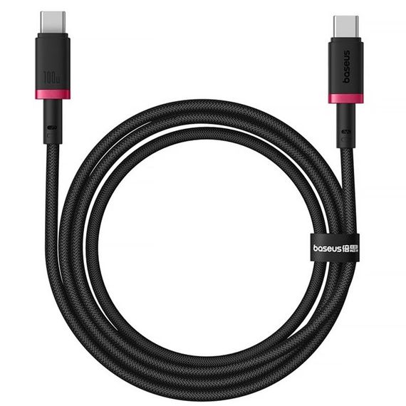 Дата кабель Baseus Dura Series Fast Charging Type-C to Type-C 100W (2m) (P10377803) Red / Black | Зображення 1