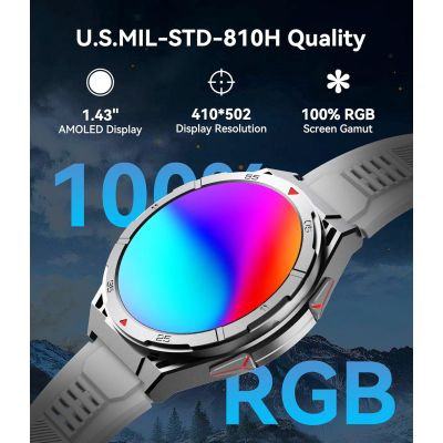 Смарт-годинник OUKITEL BT12 Grey (6931940789585) | Зображення 6