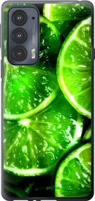 Чохол на Motorola Edge 20 Зелені часточки лимона "852u-2497-2448"