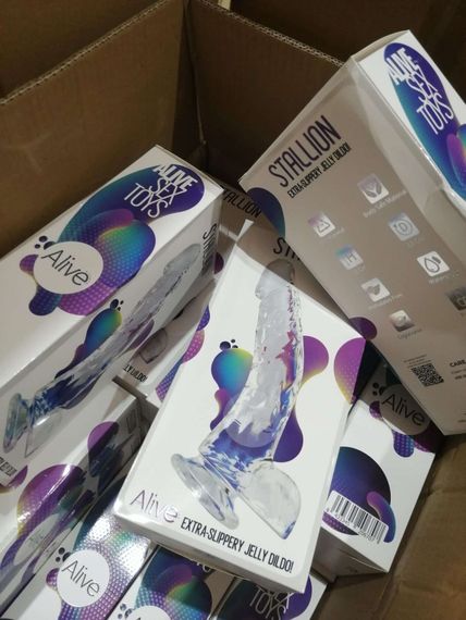 Прозорий фалоімітатор Alive Jelly Dildo Stallion (м'ята упаковка) | Зображення 1