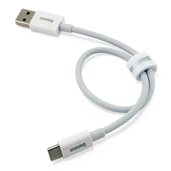 Дата кабель Baseus Superior Series Fast Charging USB to Type-C 100W (0.25m) (P10320102) Moon White | Зображення 2