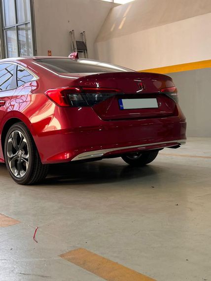 Накладка на задній бампер (Sedan, нерж) для Honda Civic Sedan 2021-2024 рр | Зображення 1