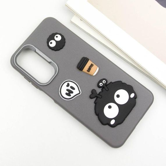 Чохол TPU Leather Toys для Samsung Galaxy S24 FE Monster / Grey | Зображення 2