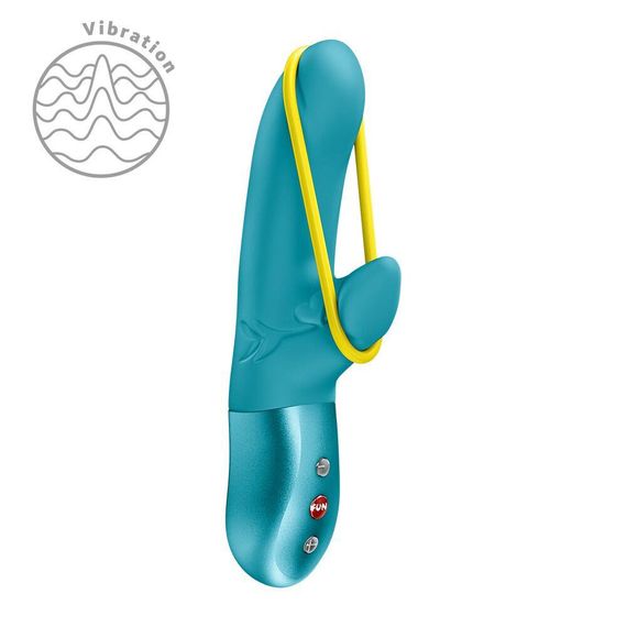 Мини вибратор-кролик со стимулирующей лентой Fun Factory AMORINO Aquamarine, лента съемная Sex Aura
