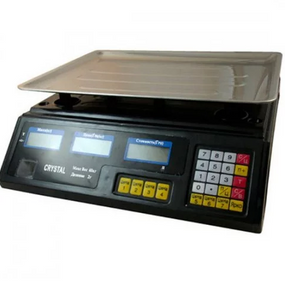 Торговые электровесы со счетчиком цены Crystal CR 50 kg 6v (2gm)