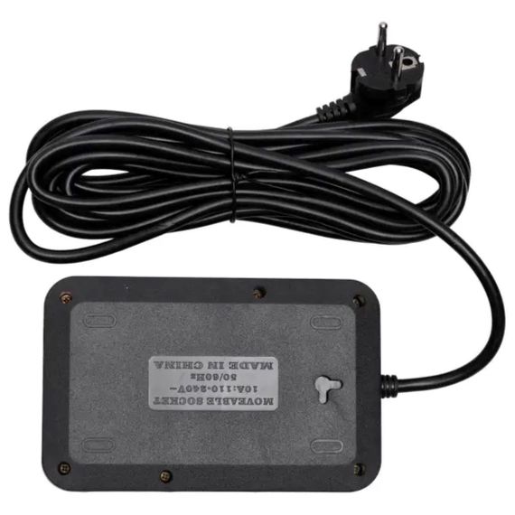 Мережевий фільтр-подовжувач 4 розетки 2xUSB-A 1xUSB-C 5м чорний HP-5-48 | Зображення 4