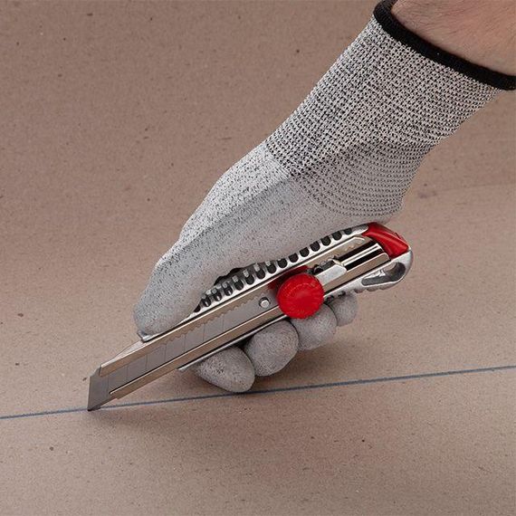 Ніж з відламним лезом 18 мм,, алюмінієвий корпус INTERTOOL HT-0507 | Зображення 6