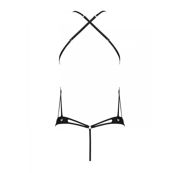 Боді з екошкіри з ремінцями та перфорацією Tamaris Body black L/XL — Passion | Зображення 3