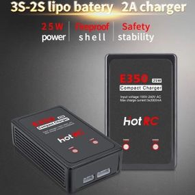 Hot RC E350 Зарядний пристрій  для акумуляторів Li-Po, Li-Ion 7.4 - 11.1v
