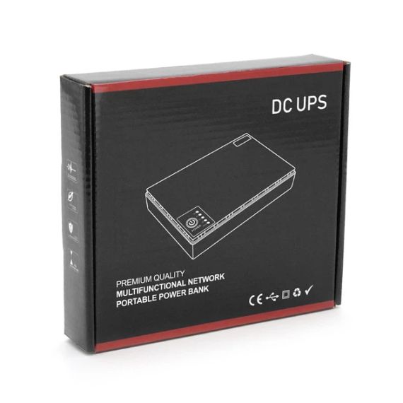 Источник бесперебойного Питания DC UPS для роутера, ONU, камер – 5V/9V/12V, многофункциональный портативный UPS с USB и кабелями | Зображення 8