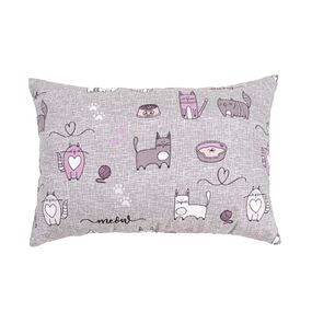 Подушка Home Line 118835 Україна 35x50  покриття: 100% бавовна, напов: 100% п/є Сірий, Фіолетовий