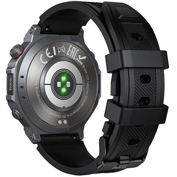 Смарт-годинник Hoco Y37 Smart sports watch (call version) Black | Зображення 6