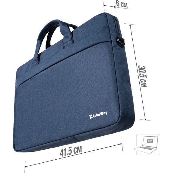 Сумка для ноутбука ColorWay 15.6" Modern Navy (CW-LBM156-NV) | Зображення 4
