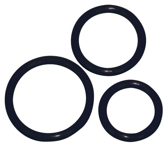 Ерекційні кільця - Silicone Cock Ring Set, 3 шт. Sex Aura | Зображення 1