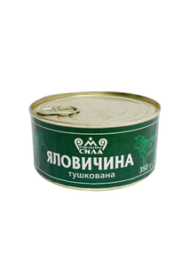 Яловичина тушкована Гуцульская сила 350 г