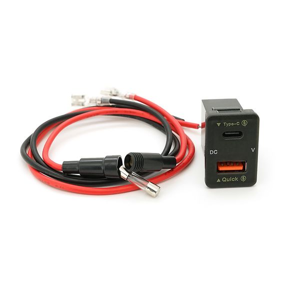 АЗУ FPUV-G, PD+QC3.0, Type-C: 30W, 5V-3A/9V-3A/12V-2.5A, USB: 18W, 5V-3.4A/9V-2A/12V-1.5A, 33x23mm, LED Green, Black | Зображення 4