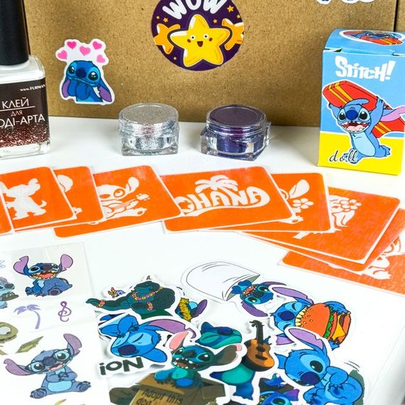 Набір для біо-тату "Wow Box Стіч " wow-box-stich-3 для 3 дітей | Зображення 3