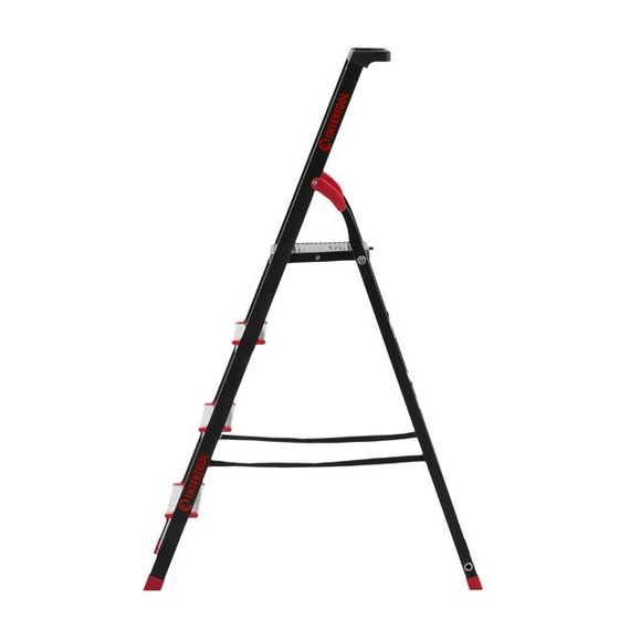 Драбина 4 сход., лоток для інвентарю, сталевий профіль, висота верхньої сход. 0,8 м INTERTOOL LT-0054 | Зображення 3