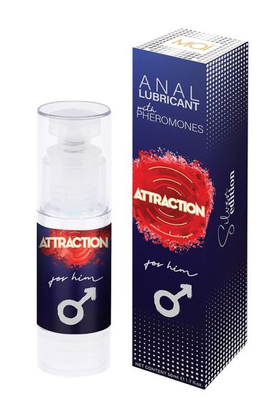 Анальний лубрикант з феромонами ANAL LUBRICANT WITH PHEROMONES ATTRACTION FOR HIM 50 ML Sex Aura