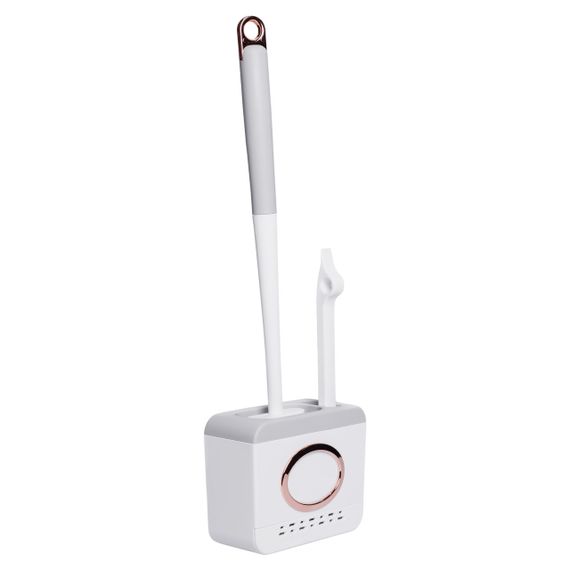 Комплект аксесуарів для туалету з підставкою 13×5.5×42 (см) Сірий HP-35015-48G | Зображення 4