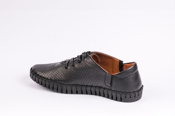 Мокасины кожаные Prime Shoes черные 41 43 44 45 размер | Зображення 3