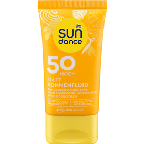 Матирующий Солнцезащитный флюид для лица SPF 50 SUNDANCE Sonnenfluid Gesicht mattierend LSF 50, 50 ml