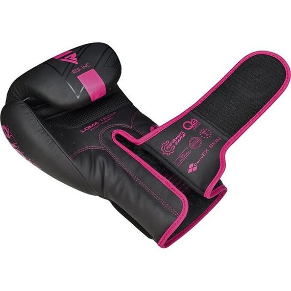 Боксерські рукавиці RDX F6 MATTE PINK-12OZ (капа в комплекті) | Зображення 4