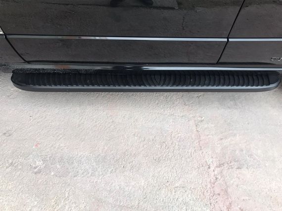 Бокові пороги Tayga Black (2 шт., алюміній) для Range Rover III L322 2002-2012 рр | Зображення 2