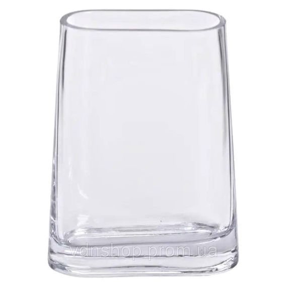 Ваза для цветов стеклянная 15х7х21 см прозрачная декоративная ваза 1.1 л HP-10-7