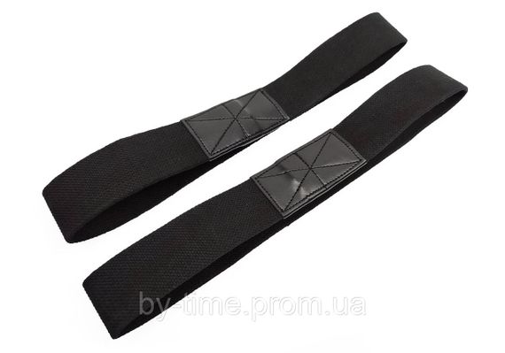 Лямки атлетические EasyFit для турника и перекладины черные | Зображення 2