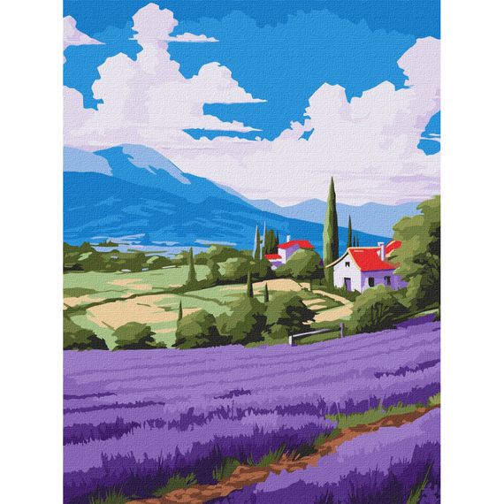 Картина по номерам "Лавандовые просторы" KHO6346 30х40см