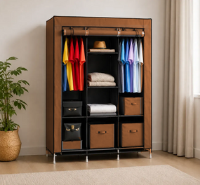 Тканинна шафа HCX Storage Wardrobe 88130 Коричневий