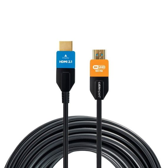 Кабель Cablexpert CC-HDMI8K-AOC-5M, HDMI V.2.1, вилка/вилка, з позолоченими контактами, 5 м | Зображення 1