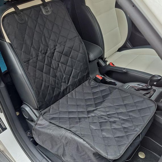 Накидка на сиденье автомобиля с бортами Black | Зображення 4