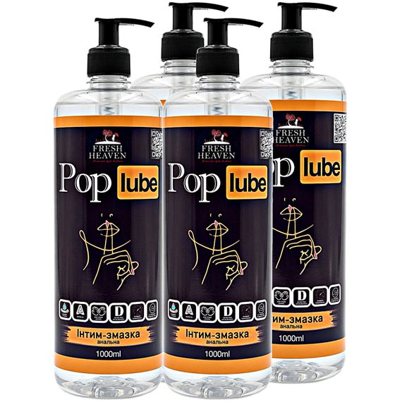 Интим-смазка анальная (блок 4шт) Fresh Heaven Pop Lube 1000ml (Home версия)