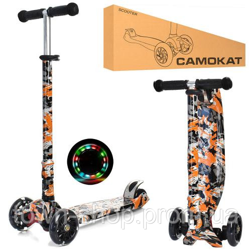 Самокат детский MAXI iTrike JR3-055-WP18 складной