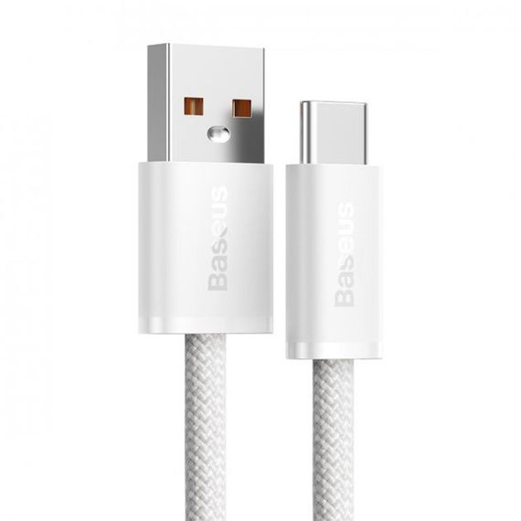 Дата кабель Baseus Dynamic Series USB to Type-C 100W (1m) (CALD000616) White | Зображення 1