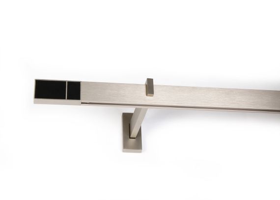 Карниз Скарлайн одинарний в зборі (Чорна Шкіра) 200 див.