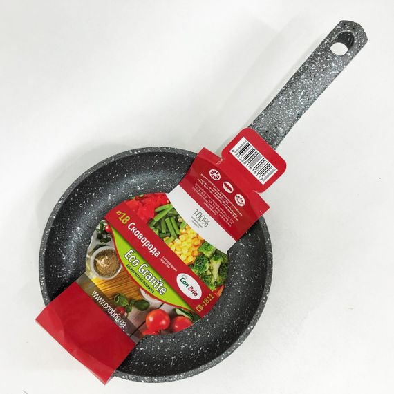 Сковорода Con Brio СВ-1811 18 см, сковорода для смаження, якісна сковорода, антипригарна сковорода | Зображення 3