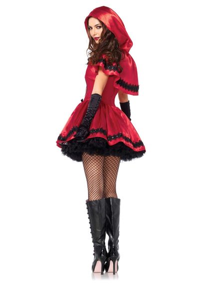 Еротичний костюм Червоної шапочки Leg Avenue Gothic Red Riding Hood XL, сукня, накидка | Зображення 7