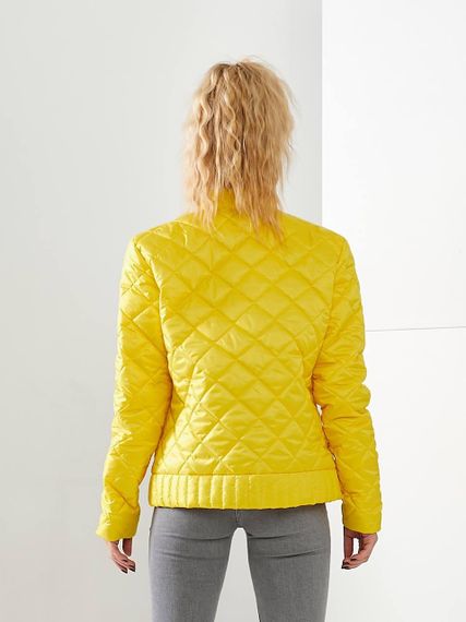 Куртка з ефектом стьобання, арт.310, жовтий | Зображення 4