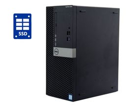 ПК Dell OptiPlex 5040 Tower / Intel Core i3-6100 (2 (4) ядра по 3.7 GHz) / 16 GB DDR3 / 120 GB SSD + 500 GB HDD / Intel HD Graphics 530 / DVD-RW б/у