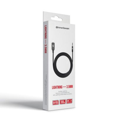 Кабель мультимедийный Lightning to 3.5mm M 1.0m black Armorstandart (ARM76889) | Зображення 2