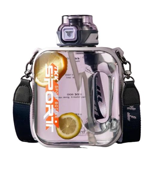 Бутылка TKK 1000 мл - Фиолетовая Tritan BPA-free, ударопрочная, спортивная с герметичной крышкой