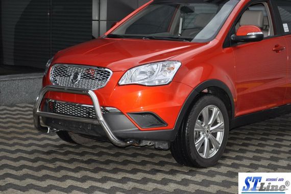 Кенгурятник WT005 (нерж.) для SsangYong Korando 2010-2019 | Зображення 1